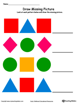 preschool shape patterns