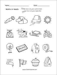 preschool social studies worksheet