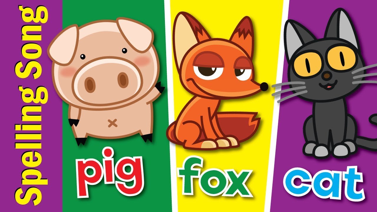 The Spelling Song | Learn to Spell 3 Letter Words | Kindergarten, Preschool  &  ESL | Fun Kids English