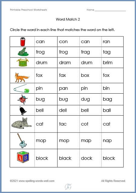 Free Printable Preschool Worksheets
