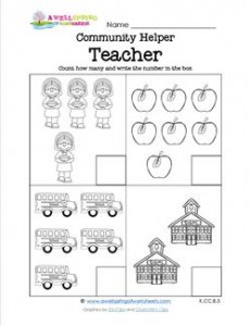 preschool teacher worksheet
