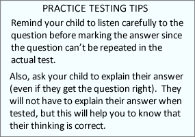 Pre-School Admissions Practice Test