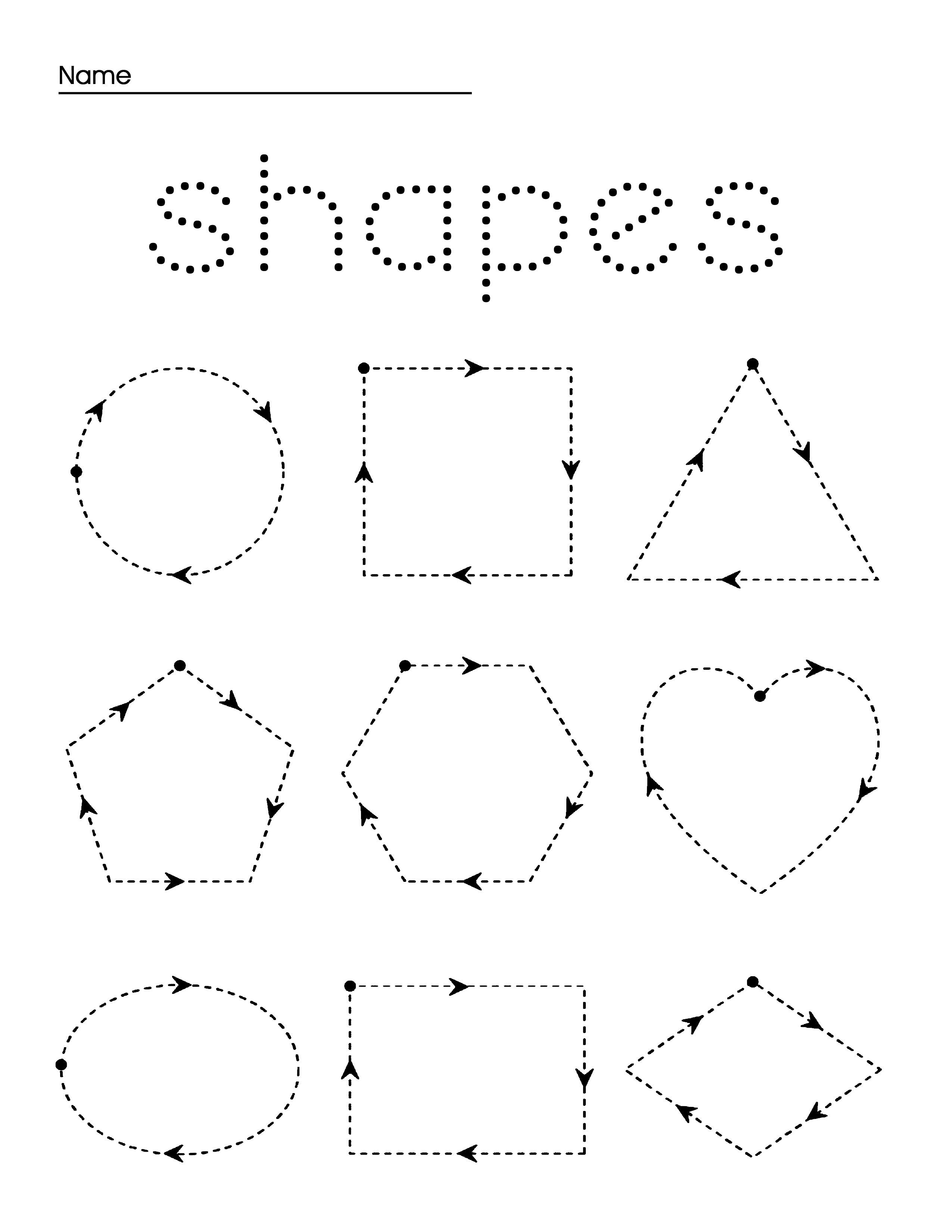 Preschool Tracing Worksheets &  Coloring Pages | Create. Play. Travel.