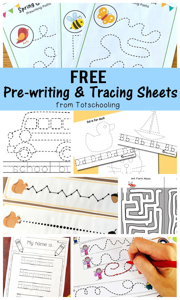 preschool tracing worksheet printable