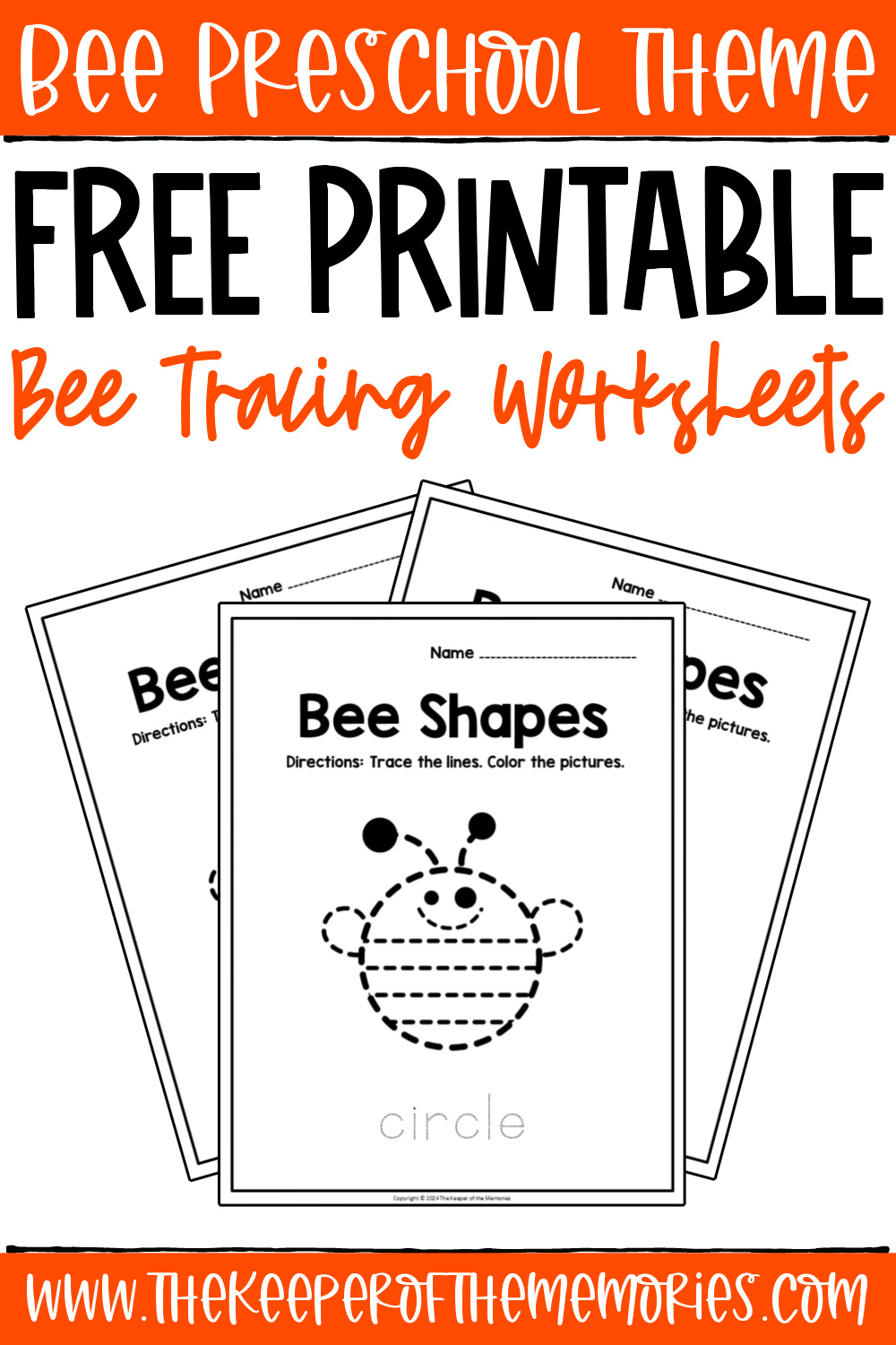 preschool tracing worksheet printable