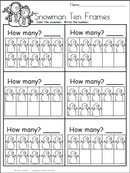 Snow Preschool Fun Pack: Sneak Peak of our Preschool Winter Worksheets