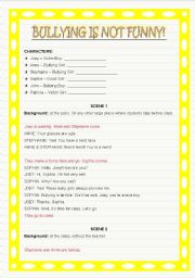 preschool worksheet about bullying