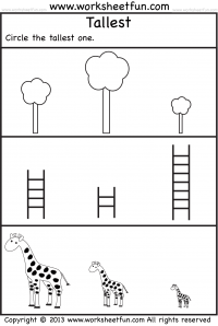 preschool worksheet age 4 free printable