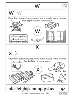 preschool worksheet alphabet letter x