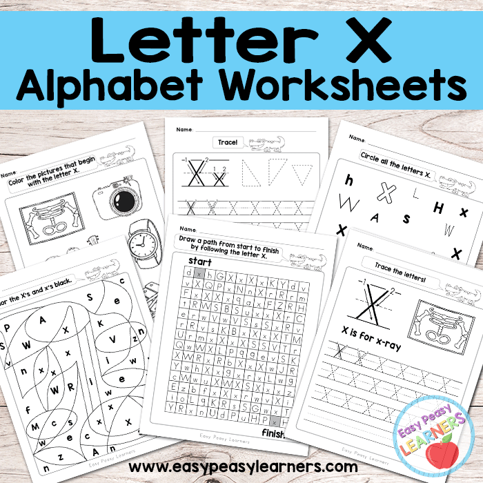 preschool worksheet alphabet letter x