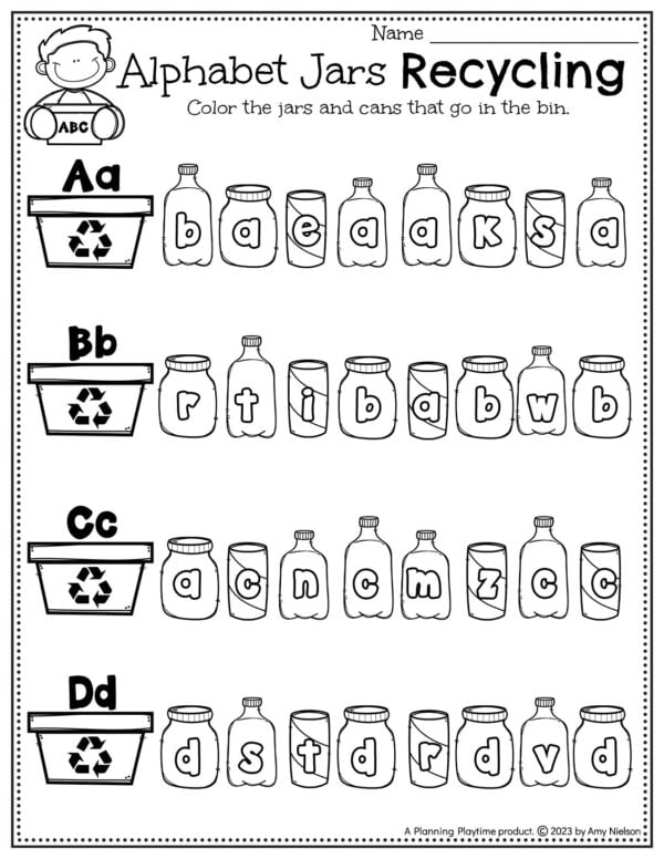 Earth Day Worksheets Preschool - Planning Playtime