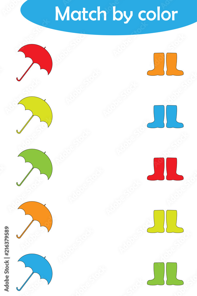 preschool worksheet matching