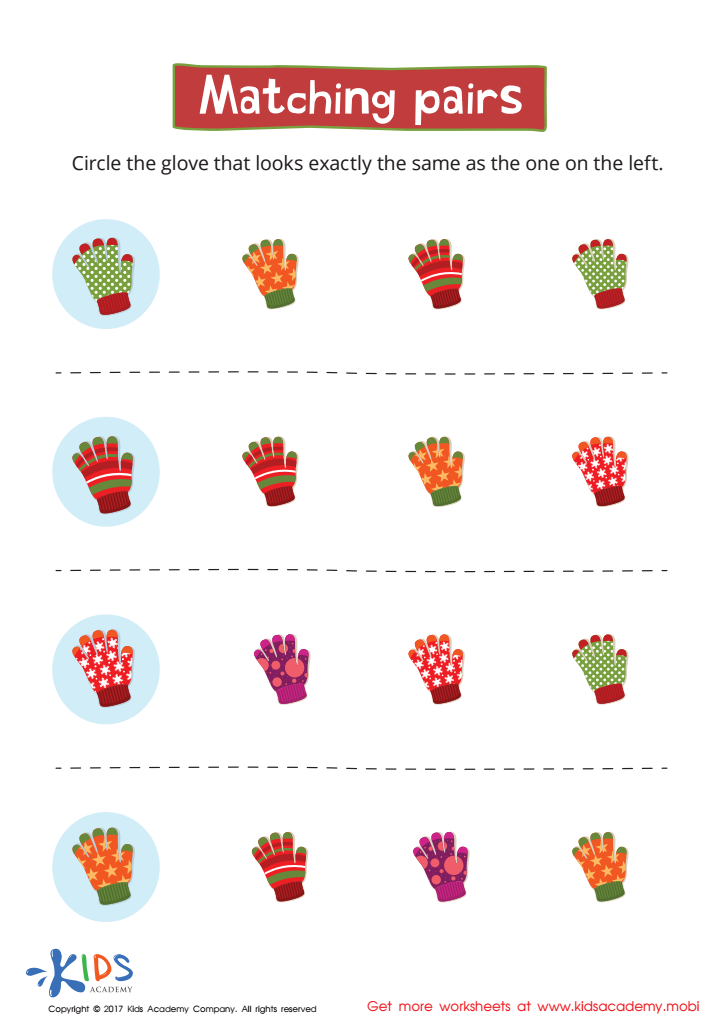 preschool worksheet matching