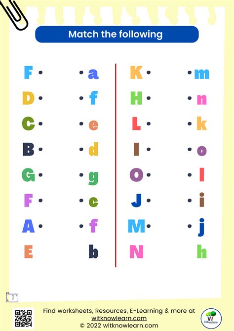 preschool worksheet matching