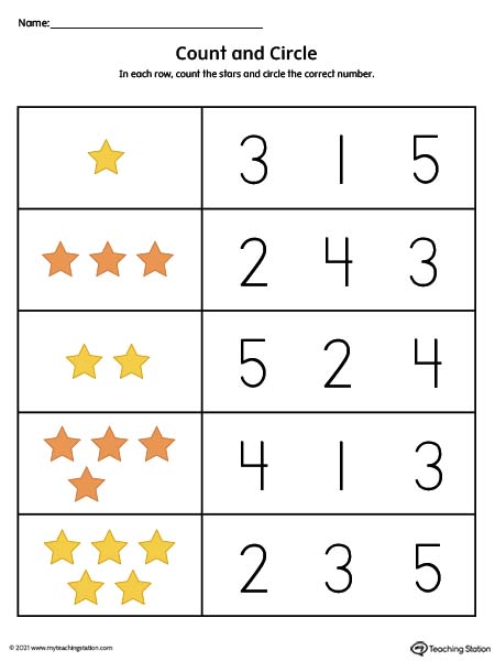 preschool worksheet numbers 1 10