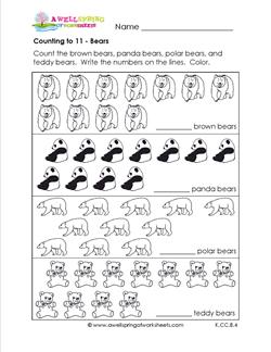 preschool worksheet numbers 11 20