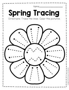 Free Printable Tracing Spring Preschool Worksheets - The Keeper of ...