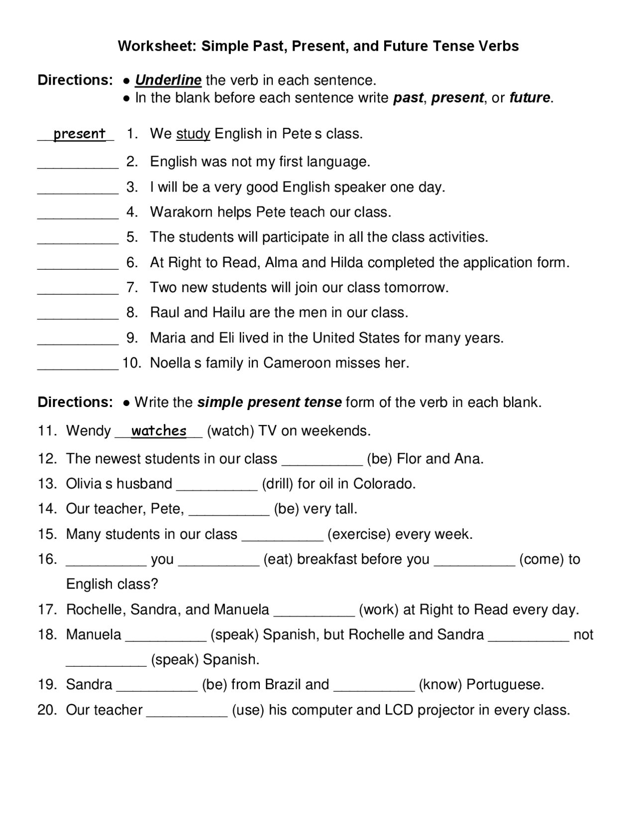 Verb Tenses Worksheets Past Present Future Verb Tenses Worksheet Verb Tenses Worksheets Past Present Future Verb Tenses Worksheet