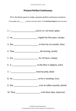 How To Teach The Present Perfect Continuous | Step By Step | Games4esl