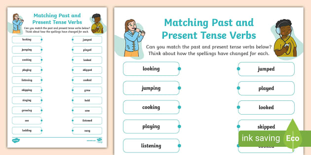 present tense verbs worksheet for 2nd grade