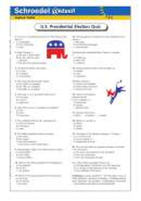 U.S. Presidential Election Quiz - - a worksheet about the U.S. ...