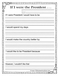 presidents day worksheet elementary