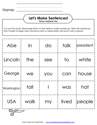 FREE Printable Presidents Day Worksheets and Activities
