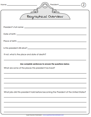 presidents day worksheet elementary