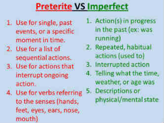 preterite vs imperfect worksheet with answers