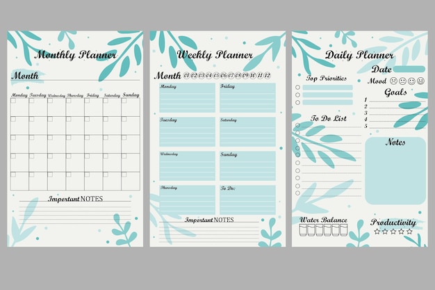 pretty printable daily planner