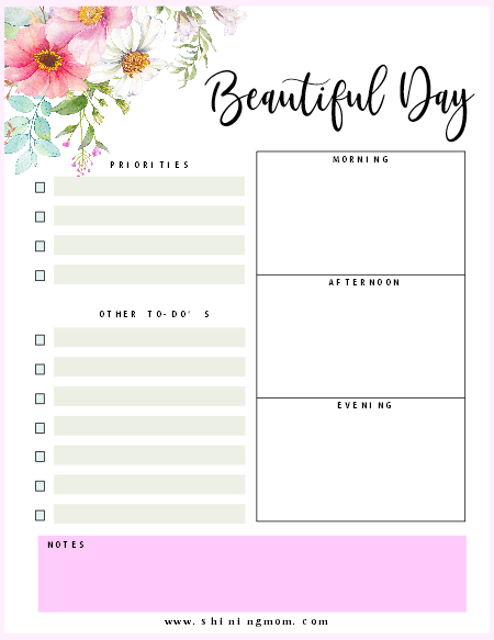 Free Printable Daily Planner: Be More Intentional Each Day!