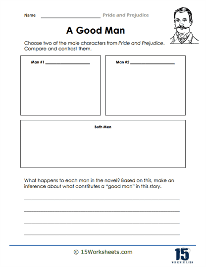 pride and prejudice worksheet