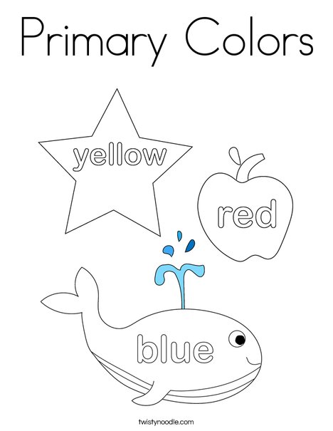 primary colors worksheet