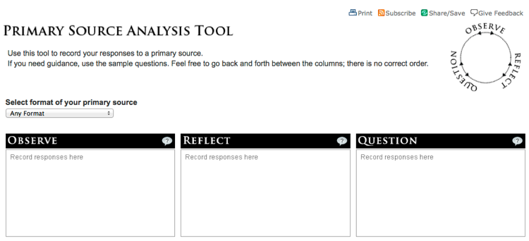 Analysis worksheets, evidence, and primary documents | Doing ...