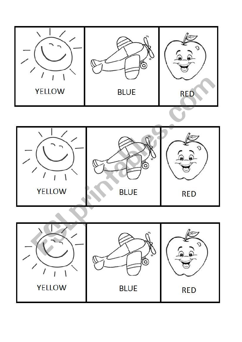 PRIMARY COLOURS - ESL worksheet by jorgeadrian