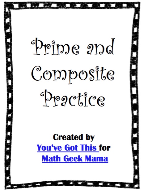 prime and composite numbers worksheet pdf