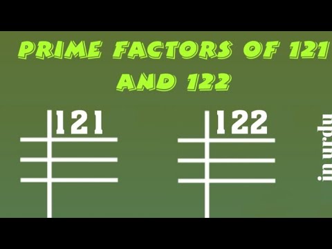 Prime Factors of 121 and 122 - Prime Factorization