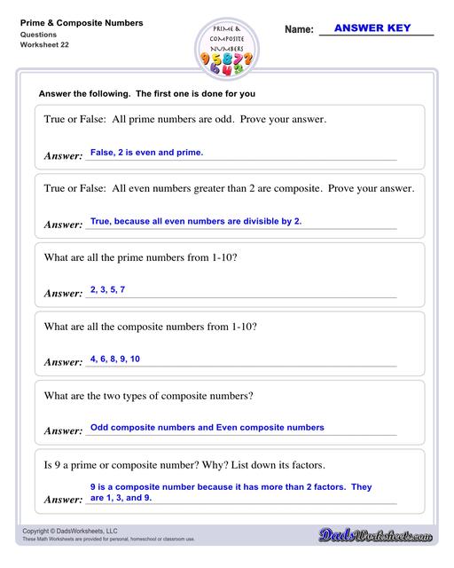 Prime and Composite Numbers