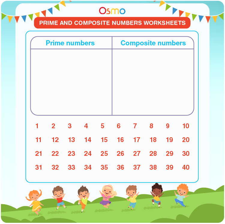prime or composite numbers worksheet