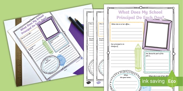 What Does My School Principal Do Each Day? (teacher made)