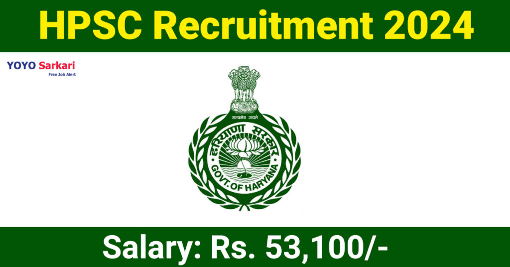 HPSC Recruitment 2024: Notification For Various Assistant ...