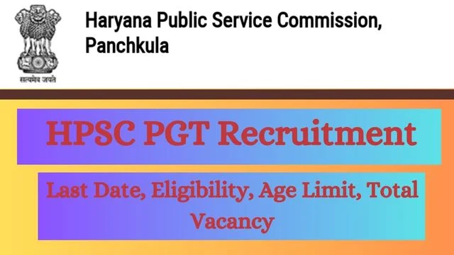 HPSC PGT Recruitment 2024 [3069 Post] Apply Online