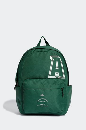 Buy adidas Green Adult Classic Brand Love Initial Print Backpack ...