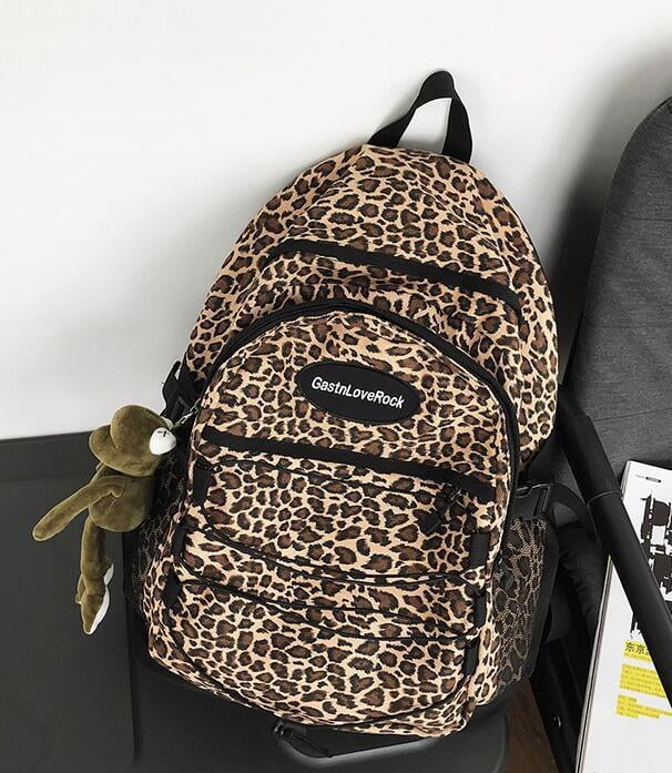 Cheetah Hair on Hide Leather Backpack | Leather Pocketbooks ...