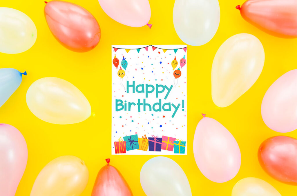 print birthday card with name