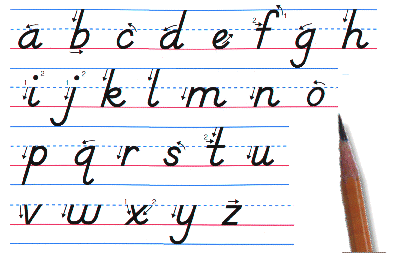 print d nealian letters