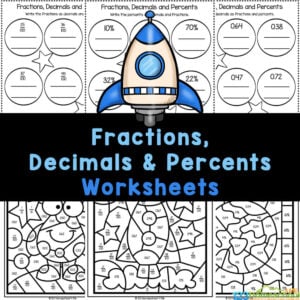 FREE Printable Decimals, Fractions and Percents Worksheets