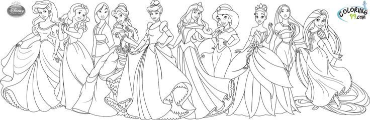 print disney princess coloring pages