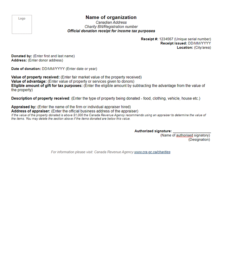 Free Donation Receipt Template | Societ Nonprofit Solutions
