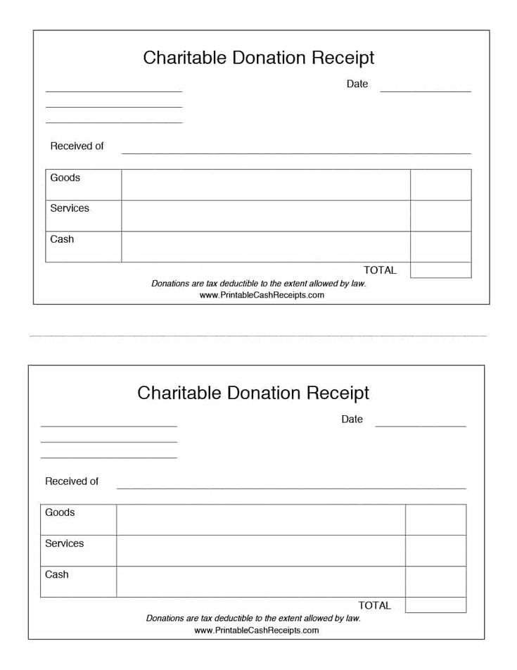 40 Donation Receipt Templates &  Letters [Goodwill, Non Profit]